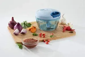 Satwik IkOnkar -Plastic Handy Dori Chopper with 3 Blades Pack of 1(Multi Color) - 450 ML