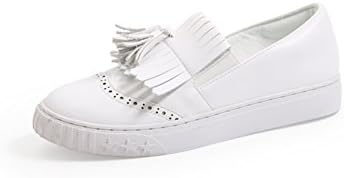Ladies flat shoes,round head one foot pedal low heel shoe-A Foot length=23.8CM(9.4Inch)