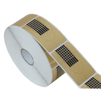 New Nail Art 50 Modellierschablonen Gold Modellier Schablonen zur Nagel Verlängerung, Nagel Design Zubehör Maniküre Tips Test Paket Probe
