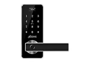 Ozone Smart Digital Door Lock Morphy Oz-FDL-03-STD Fingerprint Access Electronic Locking System (Black)