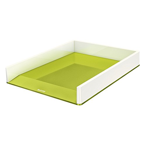 Leitz Bandeja de sobremesa WOW con combinaci n dual de color A4 Blanco Verde metalizado 53611064 reviews Leitz Bandeja de sobremesa WOW con combinaci n dual de color A4 Blanco Verde metalizado 53611064