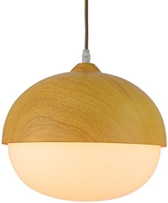 LilaminsThebox Sepia Restaurant musical instrument industry loft lamps modern minimalist creative personality Arts bar Chandelier The wood-grain single glass chandeliers nuts ,25*25CM shape B