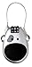 Cow Face Retractable Combination Padlock (Grey with Grey Eye)