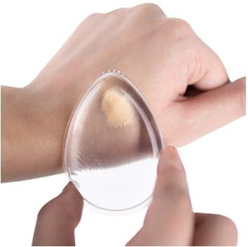 Silicone Make-up Sponge/Applicator, Silisponge for Contouring, Highlighting, Face Baking, Self Tanning, Clear