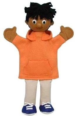 Preisvergleich Produktbild Trullala Handpuppe, Fingerpuppe, Puppentheater, Motiv: Junge 2 40 cm