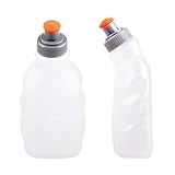 ✔️ AHORRE ESPACIO: La botella de agua es de solo 30 / 50g (1.06 / 1.76oz). Un frasco de agua que ahorra espacio es conveniente para el bolsillo de su mochila.