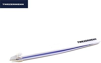 TWEZERMENN SLANTED TWEEZERS - 054 FULL SIZE - 6 colours available (WHITE)