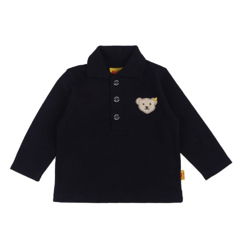 Steiff Unisex Baby 0006831 1/1 Sleeves Polo Shirt, Blue (Steiff Marine), 18-24 Months (Manufacturer Size:86)