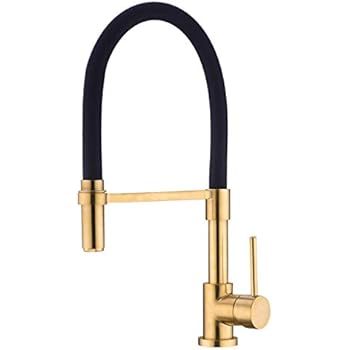 Kitchen Tap, WENKEN Lead Free Solid Brass Kitchen Tap with Pull Down