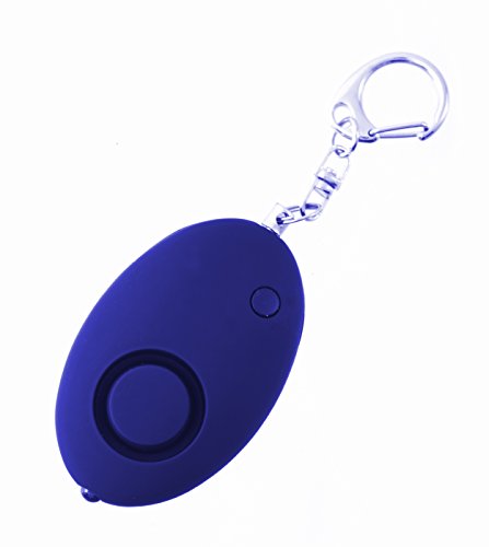 Preisvergleich Produktbild ocona© Mini Taschenalarm Panikalarm Notfallalarm zur Selbstverteidigung mit integrierter LED-Lampe, Alternative zum Pfefferspray, tragbar, blau