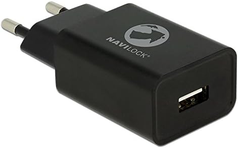 Navilock home charger extern USB A female 1x 5 V 2,4 A 12 W schw