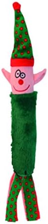 Dog Life Funny Festive Foamies Dog Toy, Green/Red