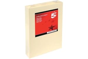 FINCHLEY 5 Star Office Coloured Copier Paper Multifunctional Ream-Wrapped 80gsm A4 Light Cream [500 Sheets]