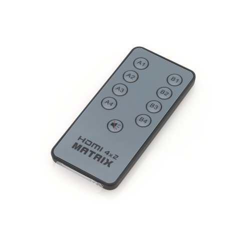 deleyCON HDMI Matrix 4×2 – 3D Ready / 1080p / Verteiler Switch Splitter 4 Port – Metallgehäuse - 7