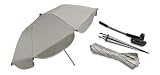 Reer 72145.2 – Sonnenschirm 2 in 1, Farbe: grau - 4