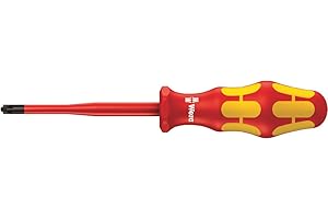 WERA 165 to izolowany śrubokręt PZ/S zgodnie z VDE dla śrub plusminus (Pozidriv/Glot) o zmniejszonej średnicy pręta, PZ/S # 2 x 100 mm