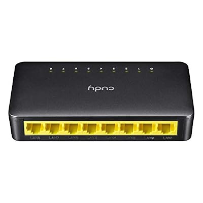 Cudy FS108D Commutateur Fast Ethernet 8 Ports 10/100 Mbit/s | Commutateur réseau | LAN | Plug and Play | sans Ventilateur | Non administré | Réglage Automatique de la Vitesse et du Duplex