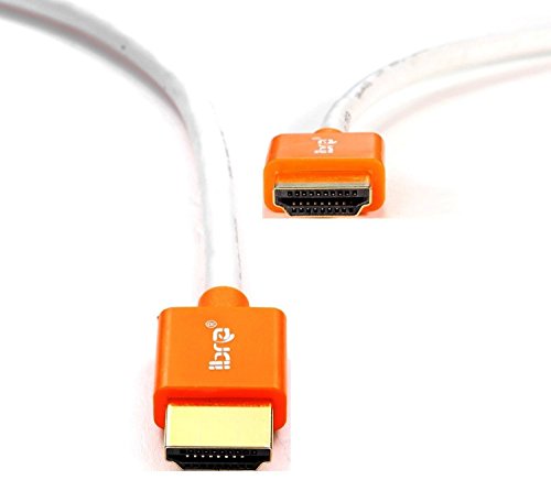 Ultra HD 4k HDMI Kabel 1.4a / 2.0 High Speed with Ethernet neues Kabel 3 fach geschirmt inkl. Stecker- und Kontaktschirmung 2160p Full HD 1080p 3D ARC CEC – 1m IBRA SLIM - 8