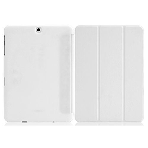 MoKo Samsung Galaxy Tab S2 9.7 Hülle – Ultra Slim PU Leder Tasche Schutzhülle Schale Smart Case mit Auto Sleep/Wake up Funktion und Standfunktion für Galaxy Tab S2 9.7″ Android 5.0 Tablet-PC, Weiß - 2