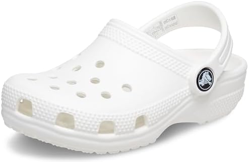 Crocs Classic Clog K, Zoccoli Unisex - Bambini e ragazzi, Bianco, 37/38 EU