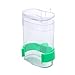 Produktbild KOBWA Vogelkäfig Wasserflasche Spender Feeder, Vogelfutter Fütterung Saatgut Automatische Feeder Wasserspender für Budgie Sittich Cockatiel Grauen Kakadu Cage, 8cm x 3,8 cm x 13 cm