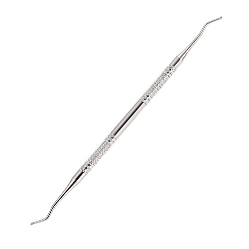 Anself Dual-Kopf Eckenheber Excavator für Maniküre & Pediküre aus Edelstahl