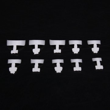 500 puntas de uñas postizas de acrílico blanco francés 3D para decoración de uñas Meawmeaw Store