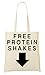 Produktbild Protein Shakes Tragetasche Einkaufstasche