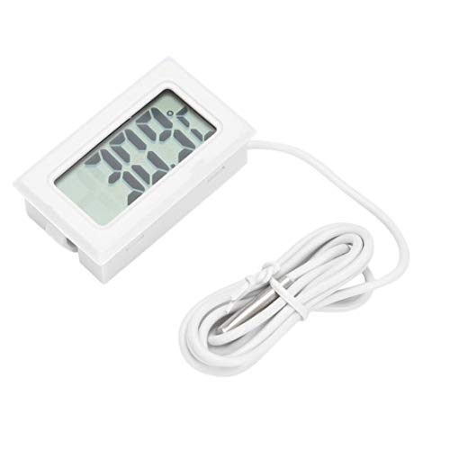LouiseEvel215 Mini Portatile ConvenientLCD Frigorifero congelatore Frigorifero Termometro Digitale Misuratore di umidità Temperatura -50~110 ° c Bianco