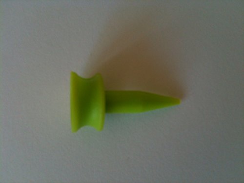 SUPER-SAVER-PACK-of-75-BULLDOG-GOLF-TEES26mm-LIME-GREEN-PLASTIC-CASTLE-TEES