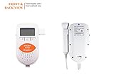 Contec Medical – Sonoline B Fetal Doppler Ultraschall-Gerät Monitor Baby Herz-Töne FHR Lautsprecher 2 MHz Frequenz Sonde LCD Backlight Hintergrundbeleuchtung FDA Orange Weiß - 3