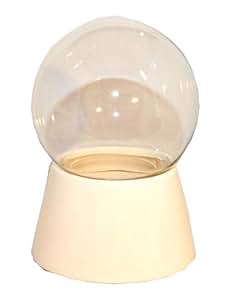 Kit DIY Boule à Neige - Boule Verre 100mm, Socle Porcelaine, Création Personnalisée - Cadeau Noël