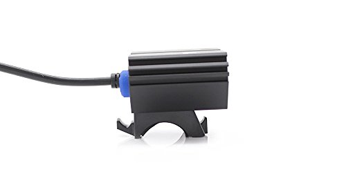 WEWOM X2 High-Tec LED Fahrradbeleuchtung CREE XM-L mit 2400lm inkl. 4800mAh Akkupack und Lagegeräte (Schwarz) - 5