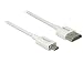 Produktbild DELOCK Kabel High Speed HDMI mit Ethernet - HDMI-A Stecker > HDMI Micro-D Stecker 3D 4K 0,5 m Slim High Quality