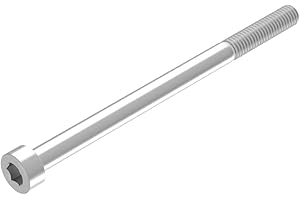 SECCARO Tornillo cilíndrico M4 x 60 mm, acero inoxidable V2A VA A2, DIN 912 / ISO 4762, hexágono interior, rosca parcial, 20 piezas