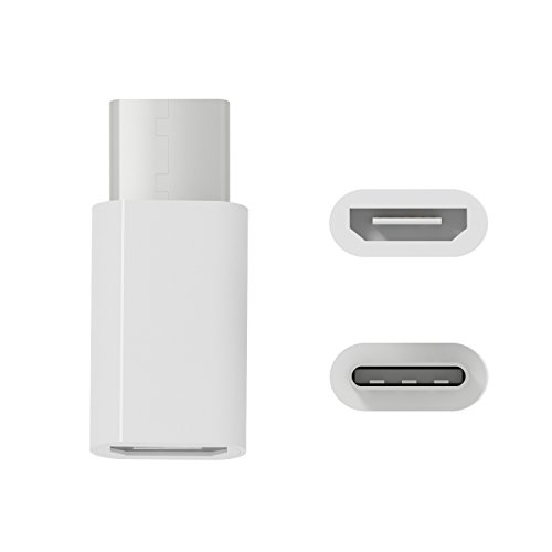 esorio® USB-C auf Micro USB Adapter verwandelt USB Type-C Input in Micro-USB für MacBook Pro, MacBook (2015), ChromeBook Pixel, Nexus 5X, Nexus 6P, Nokia N1, OnePlus 2 und weitere | weiss - 6