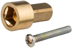 X 2 unidades Alargadera cuadradillo para llave empotrar - grifo ducha - baño - llave - Conector de Montaje Industrial - latón - multicapa - soldar - cuadrado marca FLUVIA