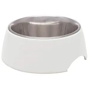 Loving Pets 7140 Retro Bowl for Dogs, Ice White, Medium