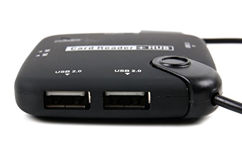 Für Ihr LENOVO Tab 3 7 Inch, Tab 3 7 Zoll, Lenovo miix 310, Lenovo Miix 510, Lenovo Tab 2 A7-20, Lenovo Tab 2 A10-30 und Lenovo Tab 2 A7-10 Tablet: USB Hub Kartenlesegerät | Card Reader (3x USB, MS, M2, SD(HC), T-Flash, DC/AC - 3