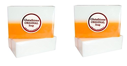 (Pack Of 2) Original Kojic Acid & Glutathione Dual Whitening/Bleaching Soap Makes Skin Feels Soft And Smooth