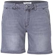 CLOSETTE PARIS - Chino Short - Women - Bermuda - Mid Rise - 6 Colors Available (38, jeans grey)