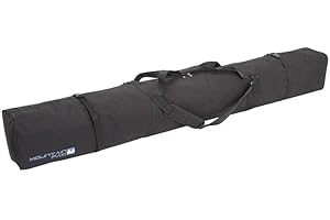 THE SPORTS EMPORIUM Mountain Pac TSE Double Ski Bag Black Padded upto 185cm Skis