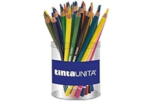TINTA UNITA PASTELLI BARATTOLO 42PZ ASSORTITI + TEMPERAMATITE C/SERBATOIO 2 FORI OMAGGIO