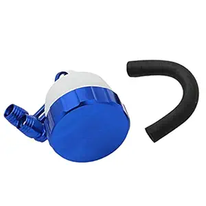 EcomspaceUniversal Motorcycle Brake Clutch Oil Cup Cylinder Fluid Reservoir Blue