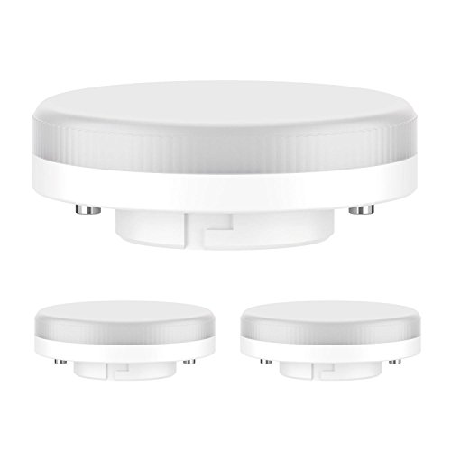 ledscom.de GX53 LED bombilla 6.3W=40W 450lm 100° blanca cálida, 3 UDS