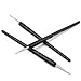 Well-Goal Nail Art Painting Drawing Liner Salon Painting Tool Set Black (Pack of 3)