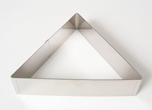 Professional Cake Ring Set Square 18 cm Height 4 cm Stainless Steel
