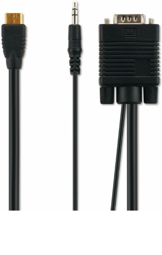 Philips PicoPix VGA-Kabel für PC-Anschluss PPA1250/000 - Videokabel-Adapter (1 m, VGA (D-Sub) + 3.5mm, Männlich/männlich, Schwarz, 196 x 210 x 24 mm, 216 g)