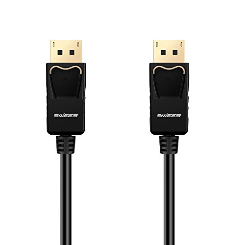 DisplayPort Kabel, Swees Ultra HD 1080p 4K Displayport 1.2 auf Displayport 1.2 Kabel Audio Video Adapterkabel mit Vergoldete Kontakte – 2m - 3