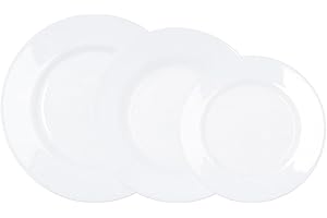 Luminarc Plumi Vajilla Vidrio 18 Piezas - 6 Personas Sodo Apto Microondas Vidrio Templado Extra Resistente